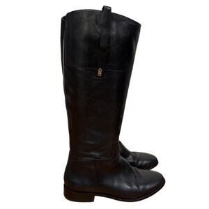 Black Tall Soft Leather Cole Haan Riding Boots Equestrian 7.5us Wardrobe Shoe